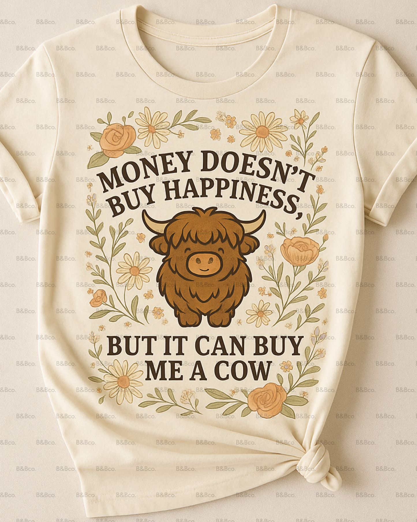 "Money does not buy Happiness" T-shirt