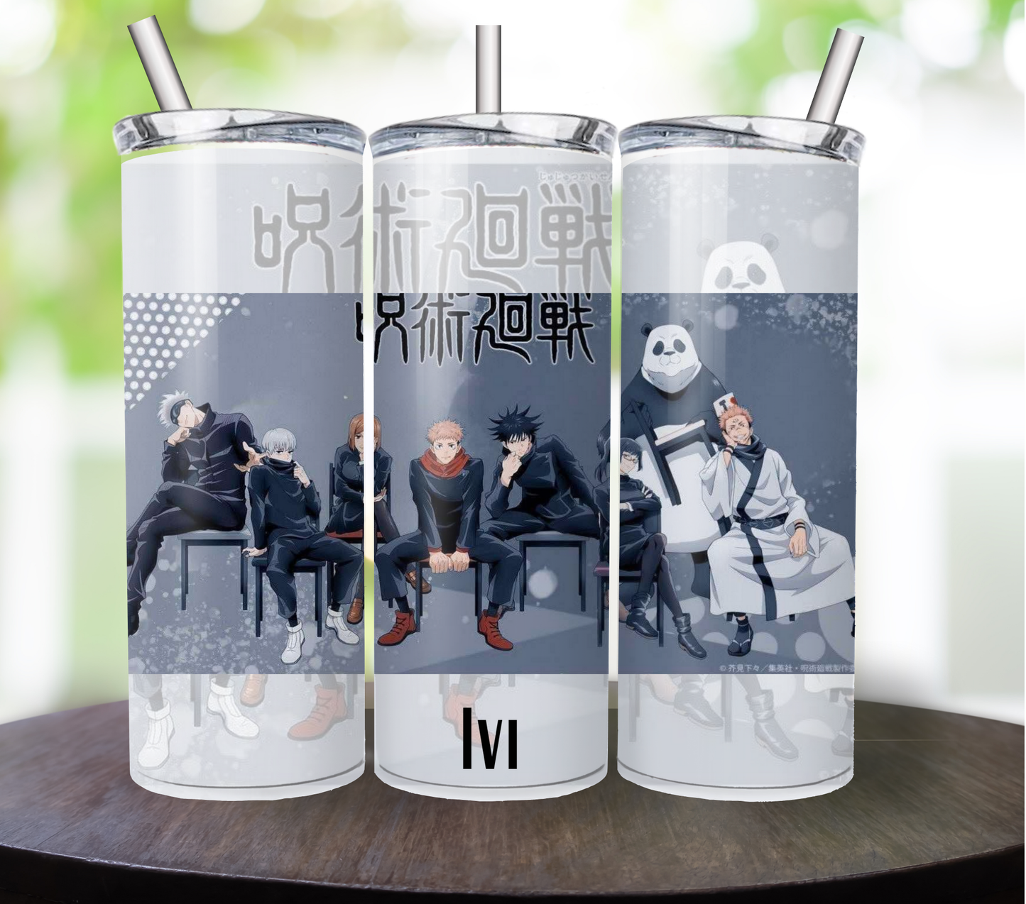 20oz Custom Tumbler - 2 lids + Straw